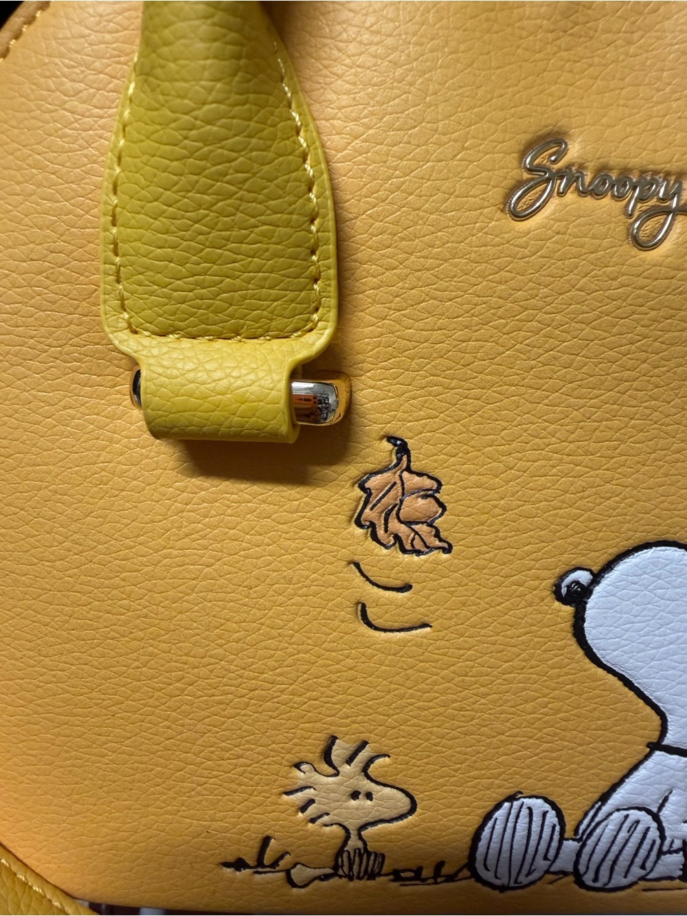 Peanuts Yellow Snoopy Mini Dome Satchel - Picture 3 of 5